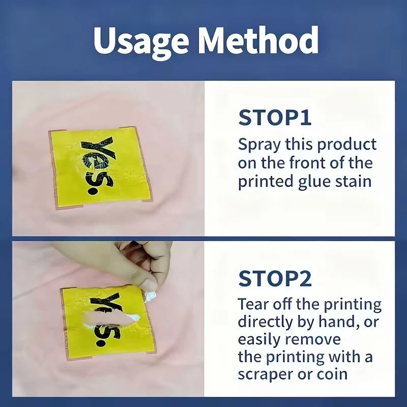 Heat Transfer Vinyl Remover for Fabrics,Vinyl Remover for Heat Transfer Vinyl,Professional Print Removal Without Damaging Clothe