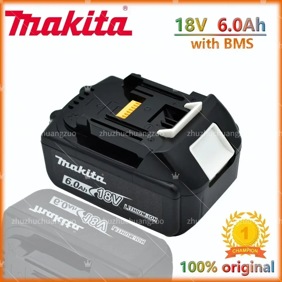 100% Original Makita 6.0Ah 18V Li-ion Battery Charger DC18RF BL1840 BL1830 BL1430BL1440 DC18RC Charging Tool With USB Port