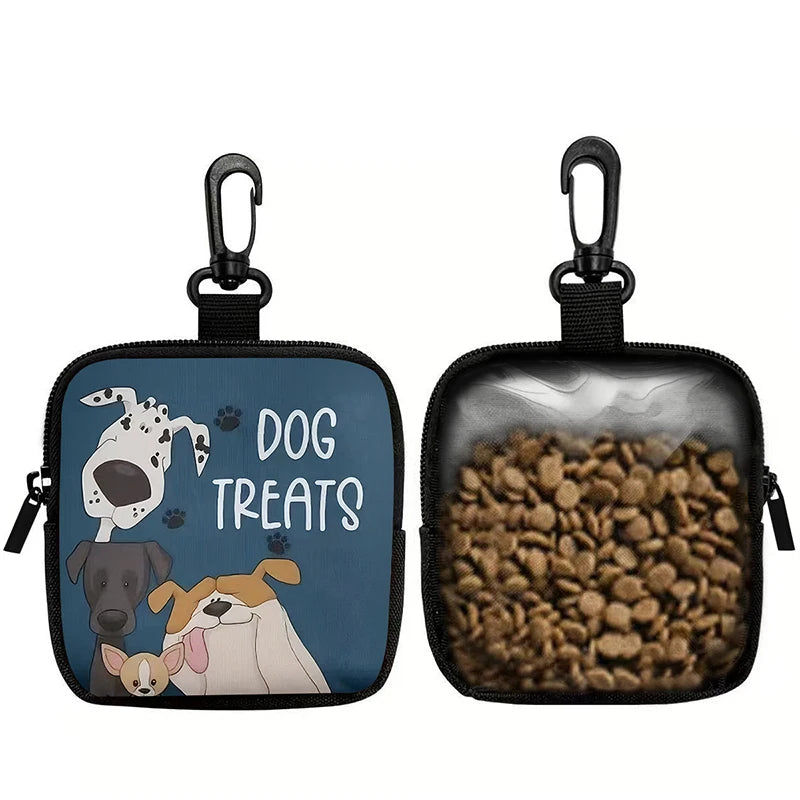 Portable Pet Dog Training Waist Bag Semi-transparent Puppy Reward Bags Outdoor Feed Storage Pouch Snack Waist Bag