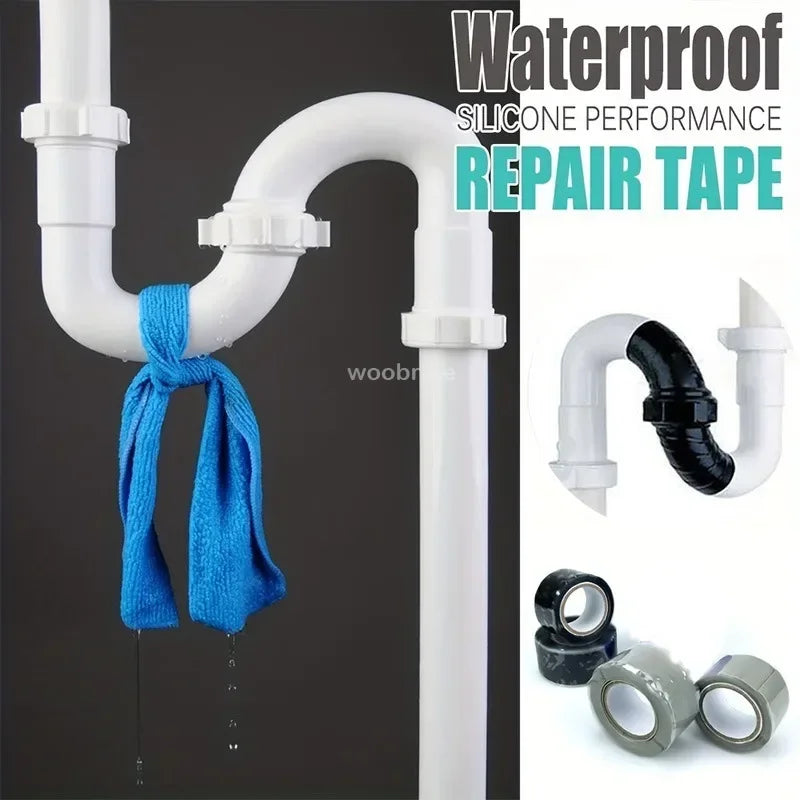 Waterproof Tape Silicone Rubber Self Adhesive Insulating  Leaks Seal Tape MultiPurpose Emergency Wire Hose Strong Repairing Tape