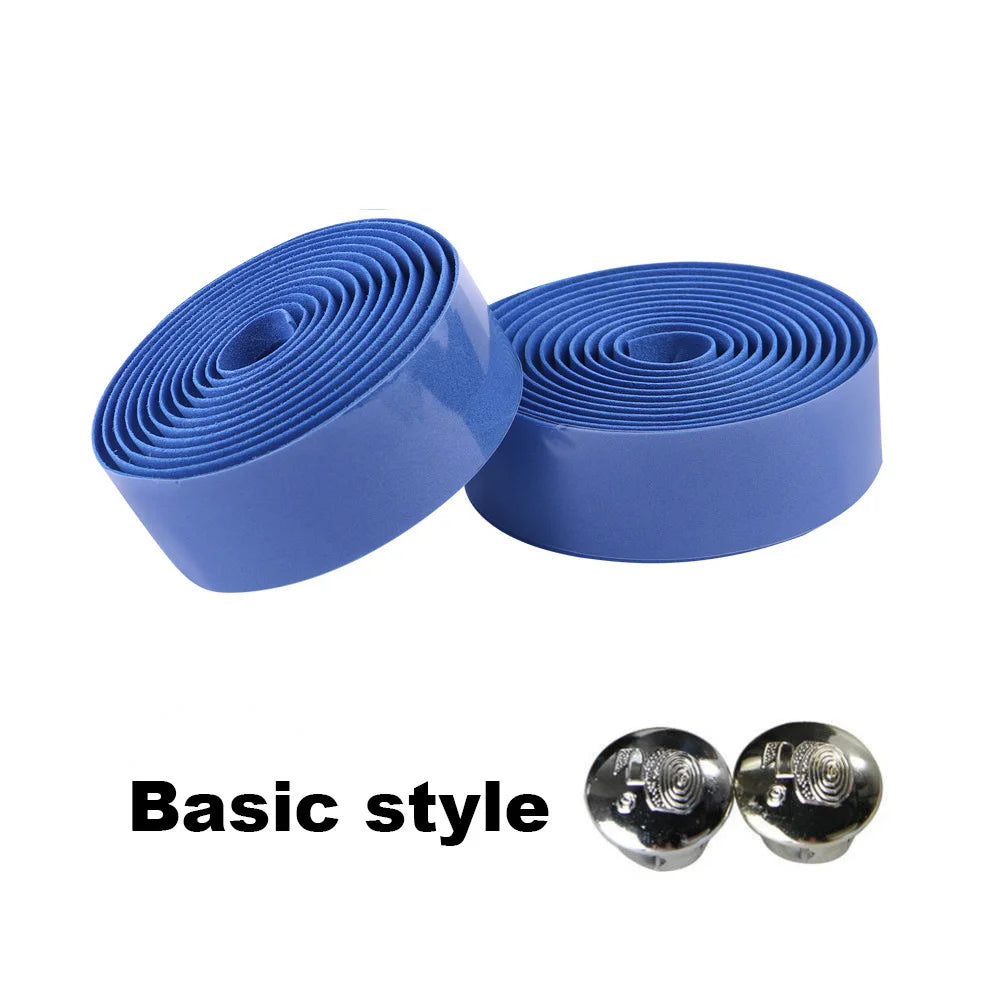 Bicycle Handlebar Tape Anti-Vibration PU EVA Bent Cycling Road Bike Tapes Racing Breathable Non-Slip Handle Bar Belt Wrap