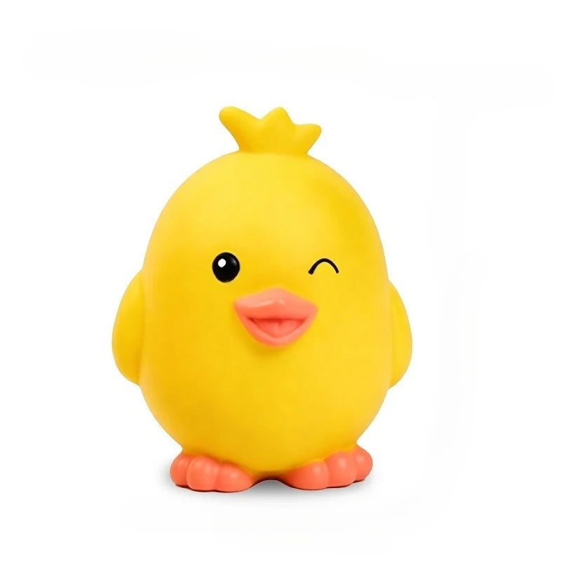 Jouet interactif pour chien et chat en caoutchouc, petit canard jaune, pingouin, jouet à mâcher en latex avec sifflet pour le dressage, produits pour animaux