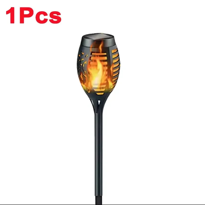 1/2/4/8/10Pcs Solar Flame Torch Lights Flickering Light Waterproof Garden Decoration Outdoor Lawn Path Yard Patio Floor Lamps