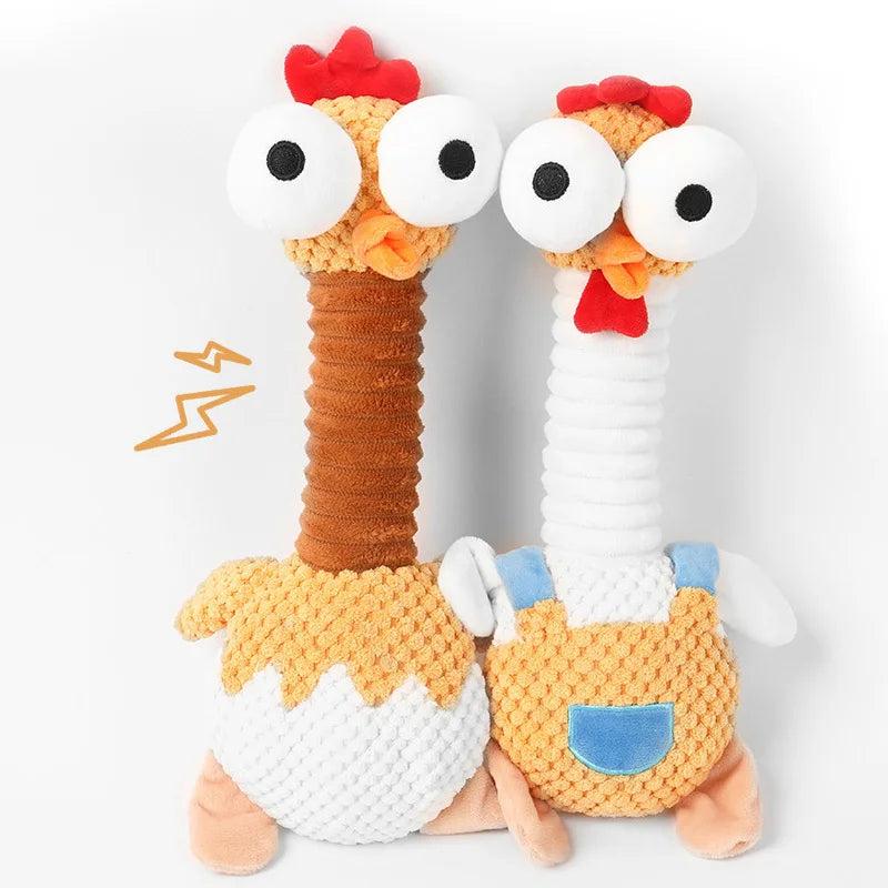 Plush Pet Dog Squeaky Toys Animal Puppy Chew Toys  Bite-resistant Pet Toy for Small Medium Dogs Interactive Pet Chew Toys