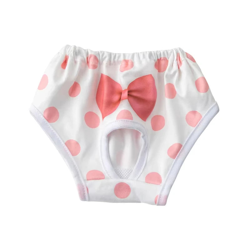 Reusable Female Dog Diapers Warps Washable Dog Physiological Pants Breathable Pet Menstruation Pants for Small Dogs Pet Supplies