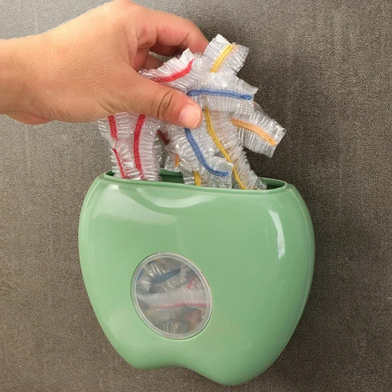 Plastic Wrap Storage Box Kitchen Storage Box for Food Film Food Cover Bag Organizer Shower Caps Dispenser  Storage Organizer