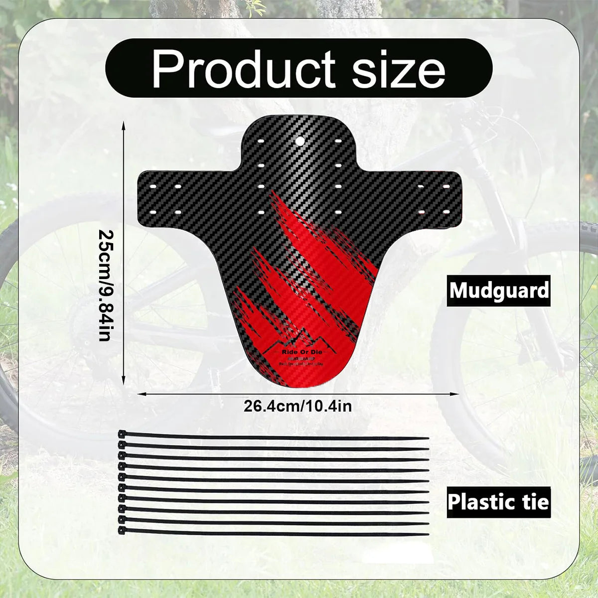 1PC Bicycle Fender Bike Mud Baffle Mudguard Tire Wheel Fenders MTB Road Cycling Front Mud Guard Fix Gear Wings Protector Parts