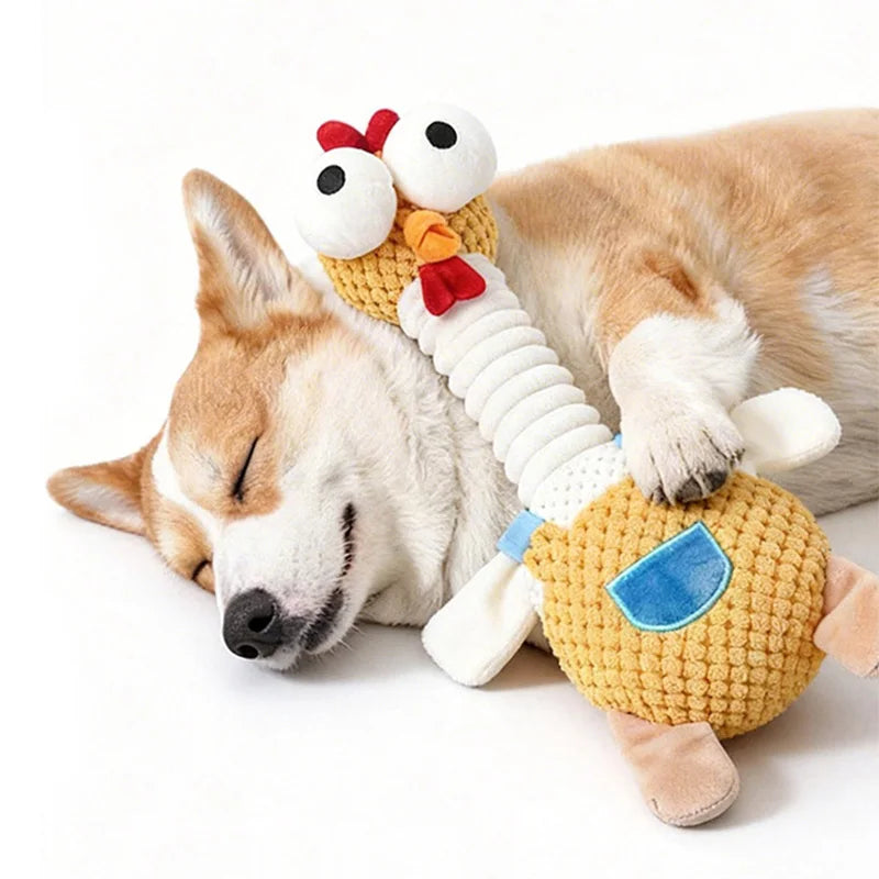 Plush Pet Dog Squeaky Toys Animal Puppy Chew Toys  Bite-resistant Pet Toy for Small Medium Dogs Interactive Pet Chew Toys