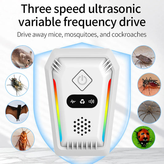2026 ElectronicGnat-Proof Device Ultrasonic Bat Repeller Electronic Gnat-Resistant Device Cockroach Mice Repeller For Home Attic