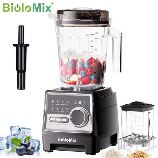 BioloMix 1500W Professional Blender with 2.6L BPA-Free Jar 6 Blades 7 Preset Programs for Smoothies Shakes Nut Milk