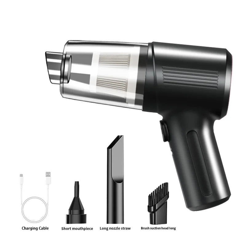 Aspirateur de voiture sans fil portable, appareil de nettoyage multifonction 4 en 1 avec aspiration haute puissance et fonction soufflerie intégrée 2026