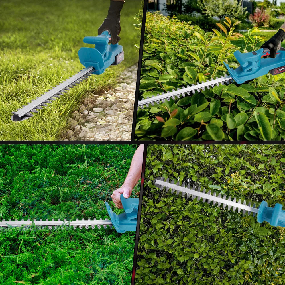 Taille-haie électrique ONEVAN 20 pouces, 3000 W, sans fil, scie d'élagage, tondeuse à gazon, outils de jardinage à batterie lithium-ion