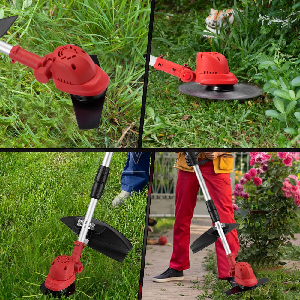 Tondeuse à gazon électrique sans fil ONEVAN 10 pouces, coupe-bordures à moteur sans balais, outil de jardinage à longueur réglable pour batterie Makita 18V