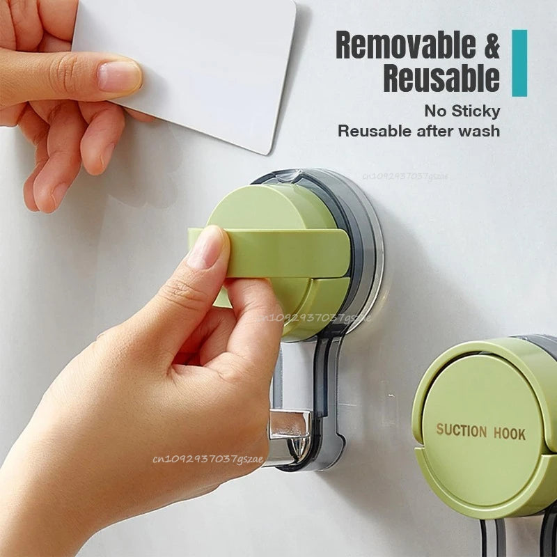 Strong Vacuum Suction Hooks Traceless No-Drilling Adhesive for Home Bathroom Kitchen Door Back Toilet Area Purpose Strong Hold