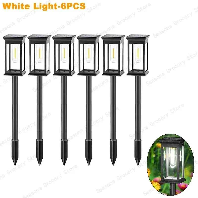 Waterproof LED Solar Lights for Garden Yard Driveway - Automatic Pathway Lighting Outdoor Landscape Lighting Auto On/Off at Dusk