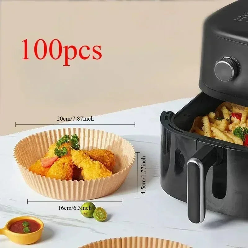 Air Fryer Paper Accessories Aerogrill Parchment Disposable Paper Baking Paper Barbecue Plate NonStick Oven Trays Air FryerPaper