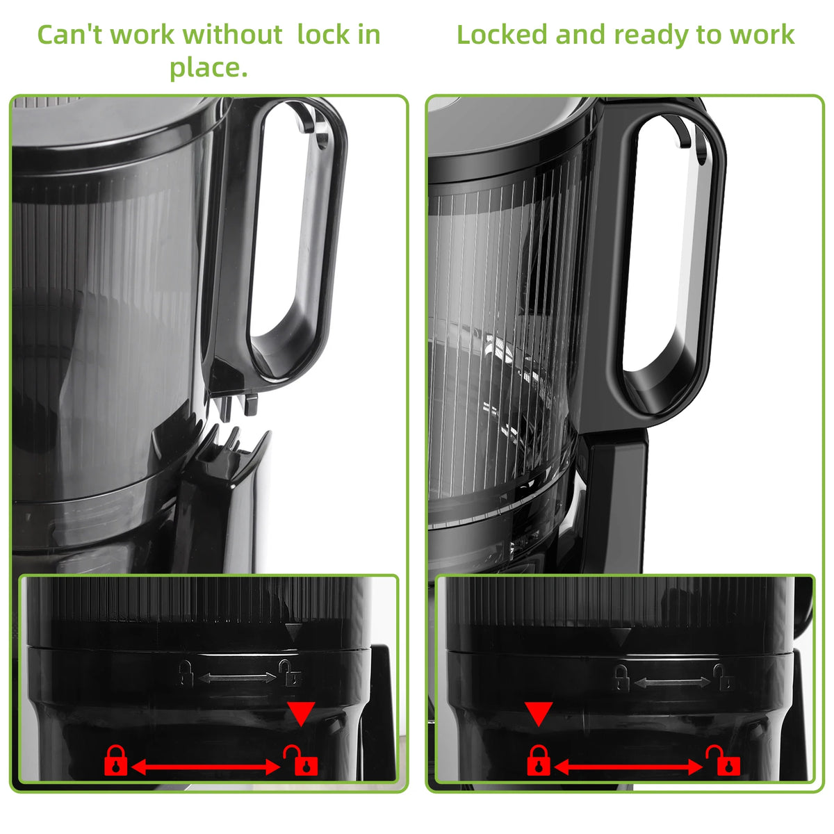 BioloMix Cold Press Juicer, met 130 mm vulopening, geschikt voor hele groenten en fruit, hoge sapopbrengst, BPA-vrije slowjuicer