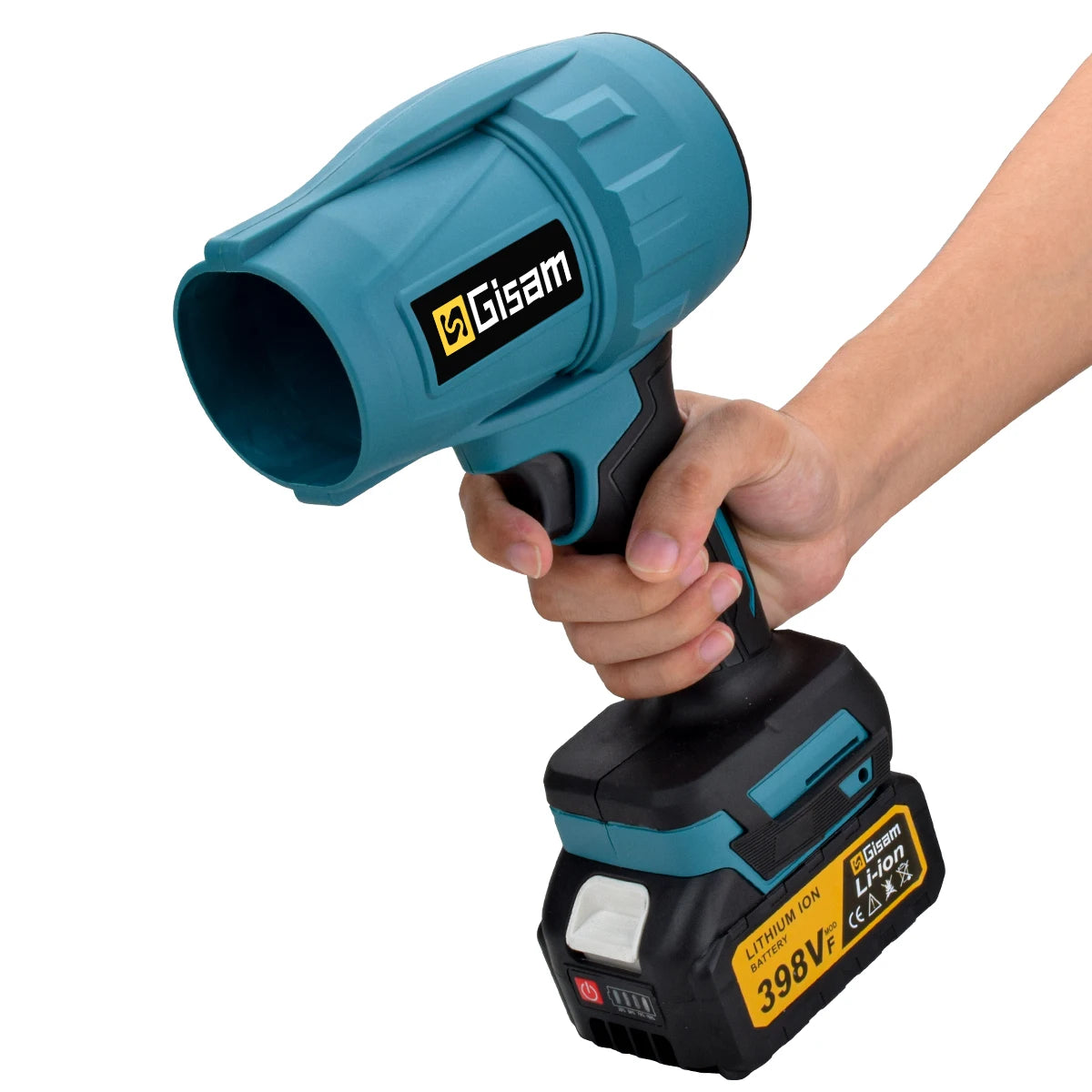 Ventilateur turbo sans balais Gisam 200 m/s, souffleur d'air électrique sans fil 1500 W, outil électrique portatif puissant pour batterie Makita 18 V
