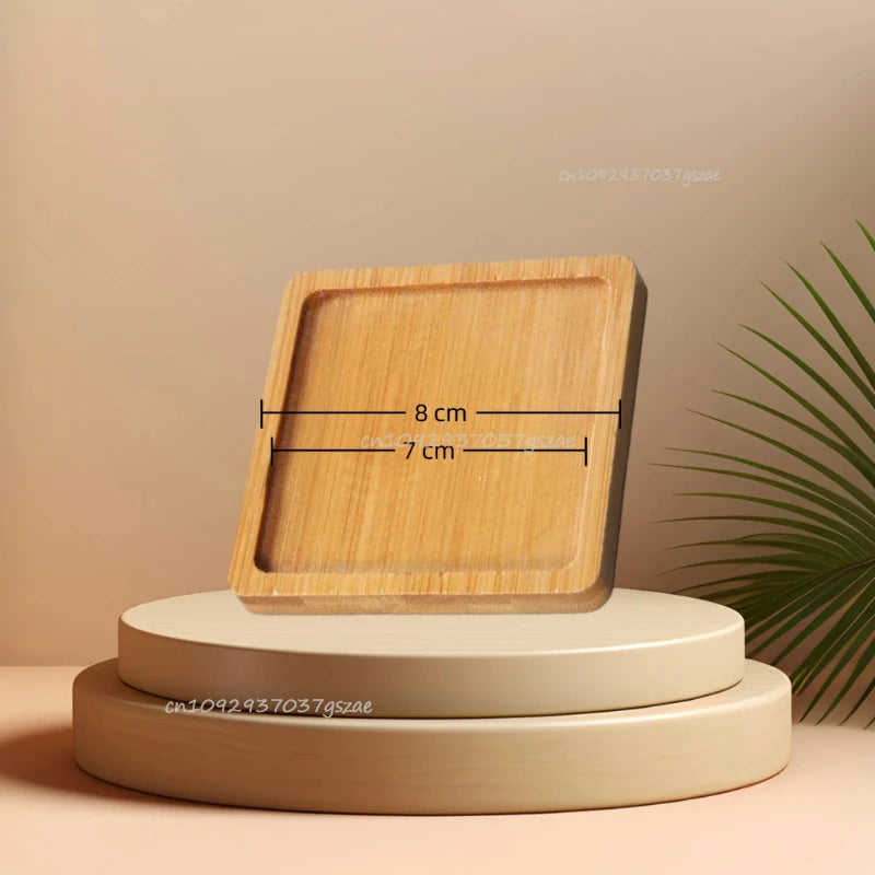 Natural Bamboo Wooden Organizer Tray Oval Rectangular Shape for Bathroom Counter Storage Jewelry Skincare Display Bamboo Tray