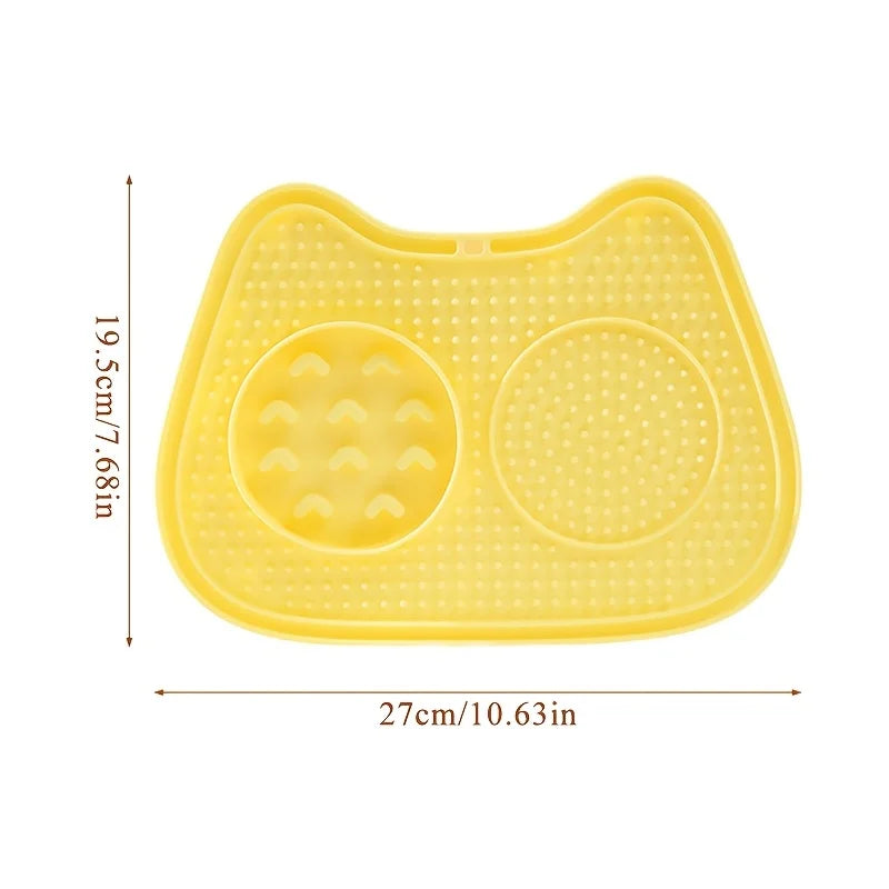 Pet Slow Food Mat Non-Slip Dog Slow Feeding Mat Anti-Anxiety Lick Pad for Dogs Cats Pet Supplies
