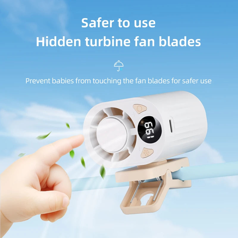 Lenovo 3 seconden snelle koeling AI slimme luchtkoeler clip-on ventilator bladloze geluidsarme halfgeleider koelclip-ventilator voor kantoor en auto