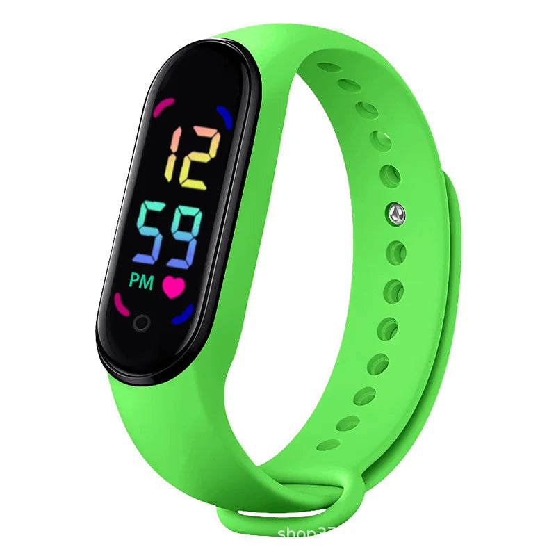 Montre connectée Lenovo avec bracelet anti-moustique à ultrasons, écran tactile LED et lumière dégradée colorée pour enfants en extérieur