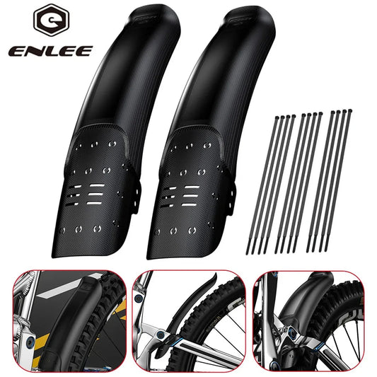 1/2 STUKS ENLEE Fiets Harde Schaal Spatbord Voor Achterwiel Band Modderbeschermer MTB Fiets Spatbord Fietsonderdelen Accessoires