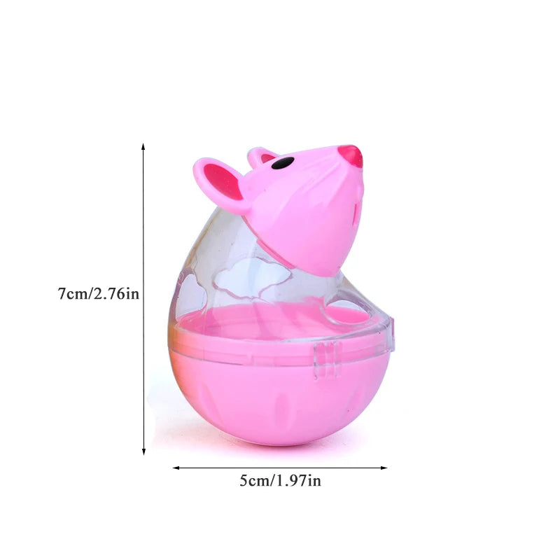 Interactive Cat Leak Food Toy Transparent Cat Mouse Feeder Toy Puzzle Relief Boredom Dispenser Toys for Cats Pet Supplies