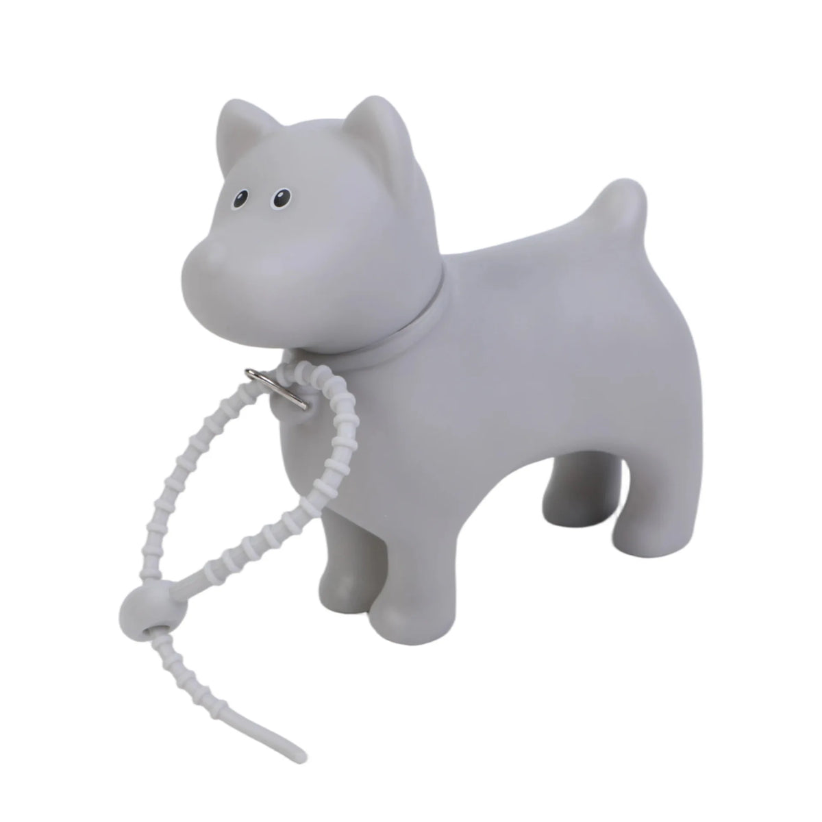 Dog Poop Bag Holder PVC Dog Shape Waste Bag Dispenser Clip-on Leash Backpack Portable Pet Cleanup Box for Outdoor Walks Trips