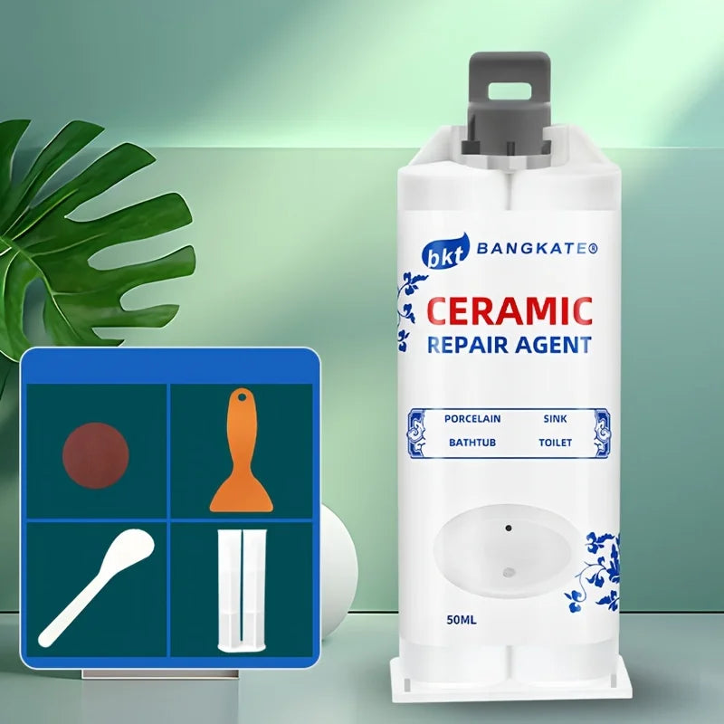 Tile and Ceramic Glaze Repair Paste for Filling Cracks, Sealing Repairing Porcelain Ceramic Enamel and Marble Surfaces