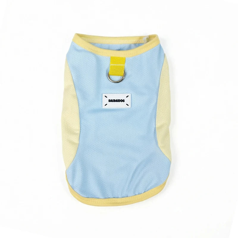 Summer Breathable Pet Dog Vest Thin Dog Clothes with D-ring Puppy T-Shirt Chihuahua Yorkie Clothing Dog Accessories