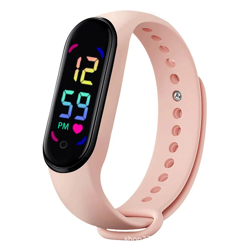 Montre connectée Lenovo avec bracelet anti-moustique à ultrasons, écran tactile LED et lumière dégradée colorée pour enfants en extérieur