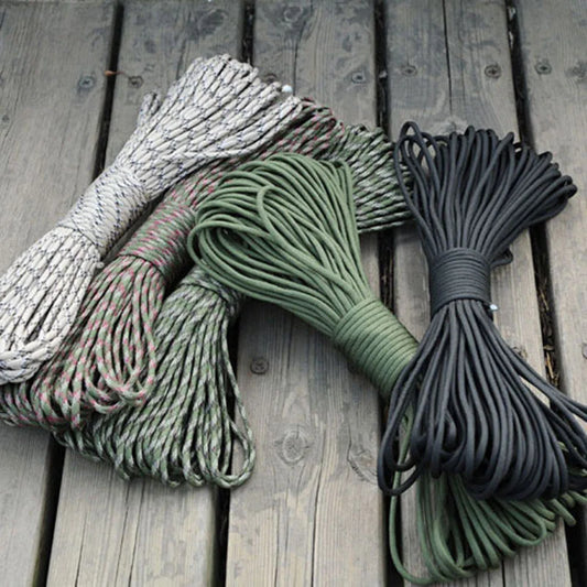 Corde Paracorde 5/15/30m 7 brins 4mm Militaire Tactique 550 Corde de Parachute Accessoires de Camping Survie en Plein Air Ligne de Bracelet Bricolage