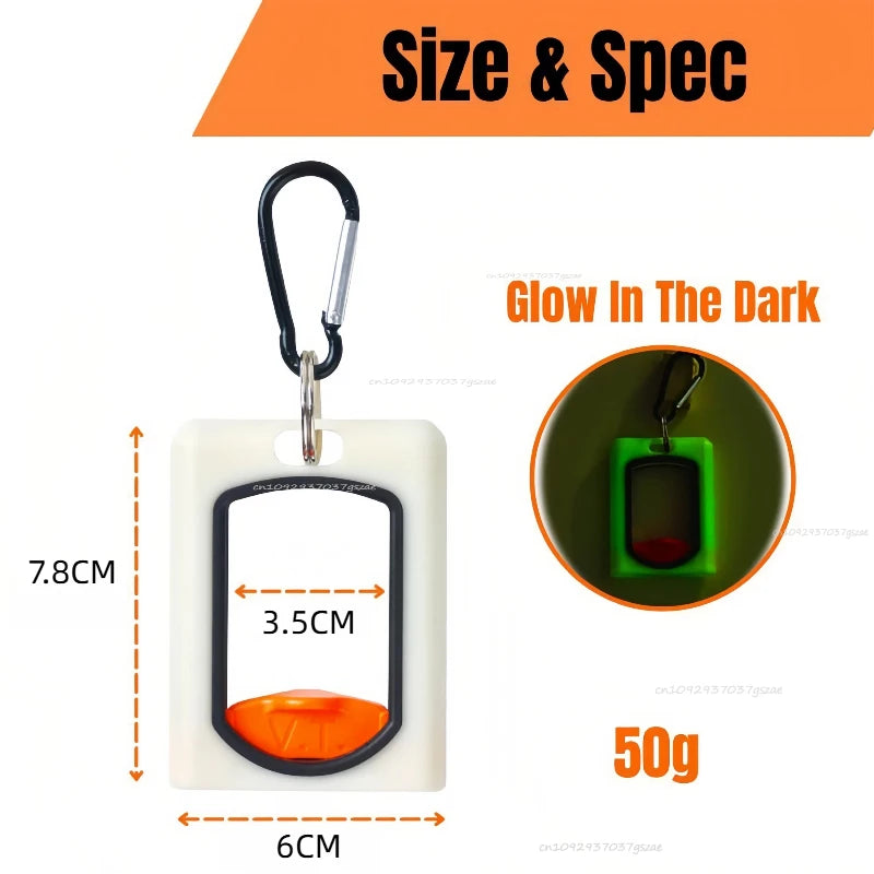 Square Cable Tie Organizer Portable Fluorescent Storage Cable Tie Holder Cable Tie Storage Tool Fluorescent Organize StorageTool