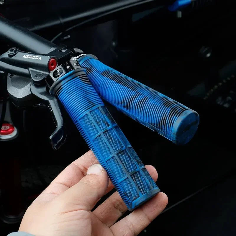 MTB Bicycle Handlebar Grips Rubber Anti-Skid Bike Grips Lock On Road Mountain Handle End Grips MTB Cuffs Bike Accessories