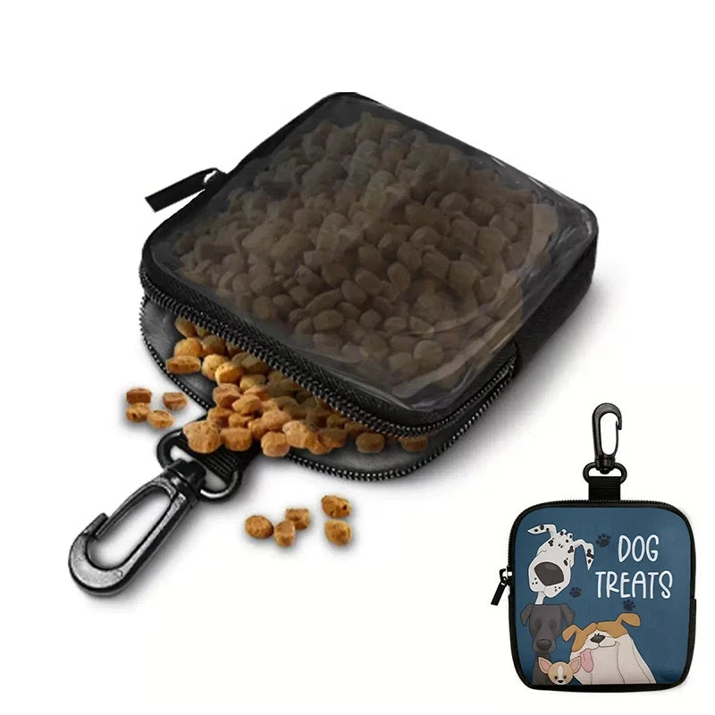 Portable Pet Dog Training Waist Bag Semi-transparent Puppy Reward Bags Outdoor Feed Storage Pouch Snack Waist Bag