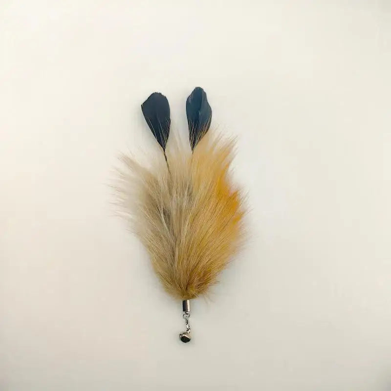 2 têtes de rechange en plumes pour jouet interactif pour chat et chaton