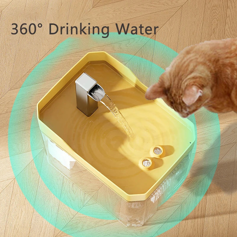Automatic Cat Water Fountain 1500ml USB Mute Pet Drinking Dispenser for Cats and Kittens - Quality Shopping Centre