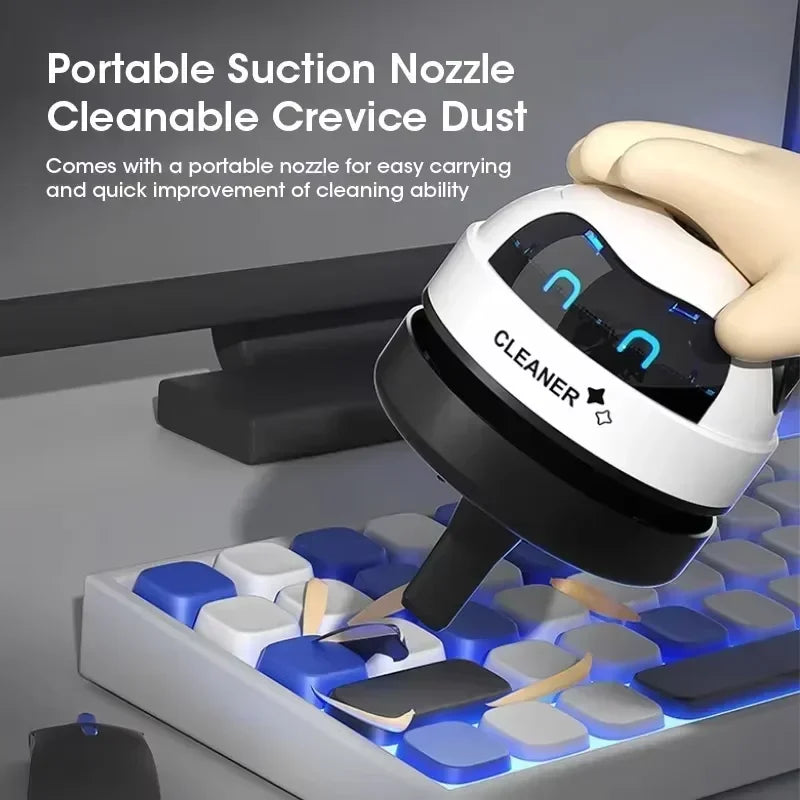 2026 Nieuwe stofzuiger Desktop Mini oplaadbare reiniger Gumafval toetsenbordreiniger Draagbare automatische stofafzuiger