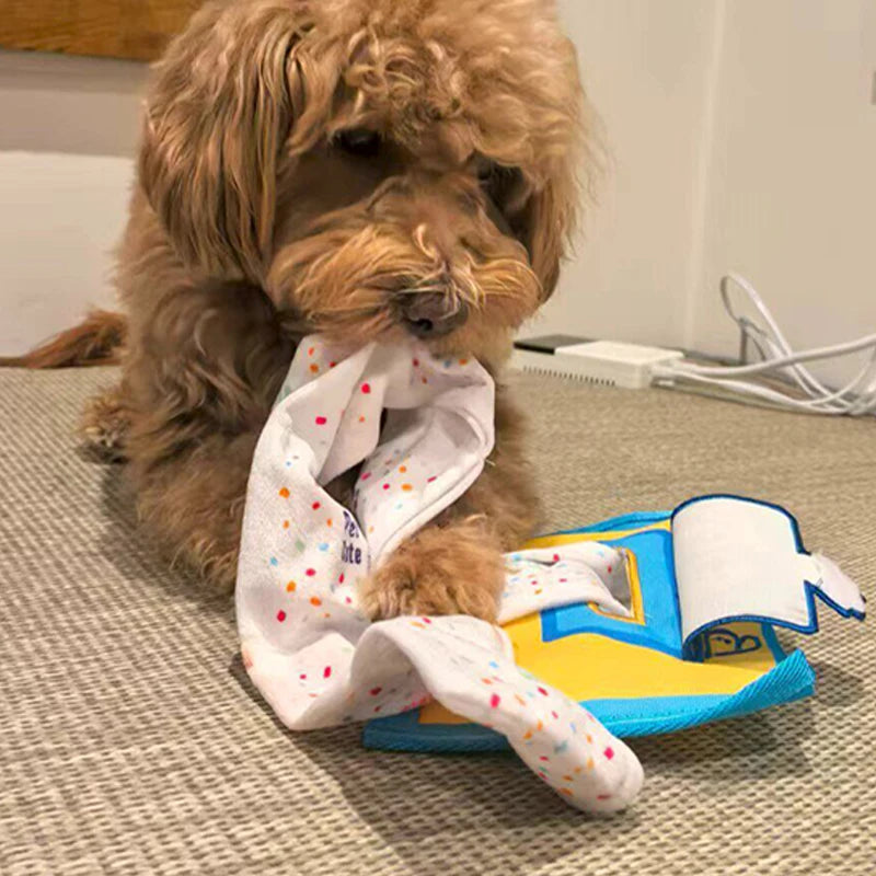 Interactive Pet Dog Snuffle Toy Puzzle Pet Snuffle Mat for Small Medium Dogs Puppy Slow Food Toys Funny Dog Squeaky Toy