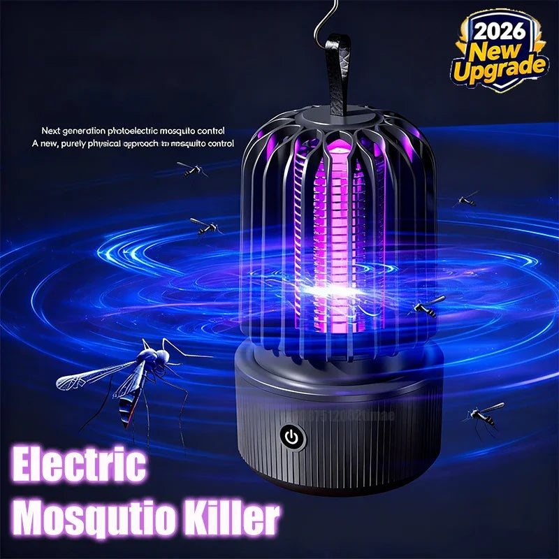 Lenovo New Mosquito Killer Lamp Blue UV Light Attract Electric Shock 2-in-1 Bug Zapper 1200mAh Rechargeable For Patio Travel New