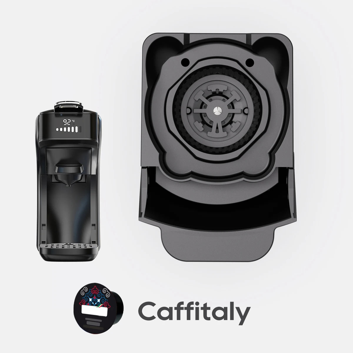 HiBREW H1B koffiemachine capsule-adaptersysteem onderdelen voor Nespresso of Dolce Gusto of gemalen koffie of ESE-pad of Caffitaly