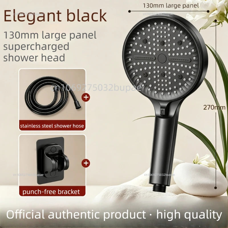 High Pressure Filtered Shower Head 6 Modes Chlorine Removal Handheld Large Flow Water Saving SPA Showerhead for Bathroom Home
