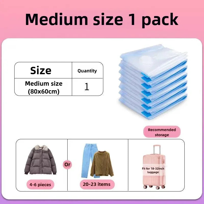Vacuum Storage Bags Large Plastic Storage Bags for Storing Clothes Blankets Compression Empty Bag Travel Accessories Storage Bag