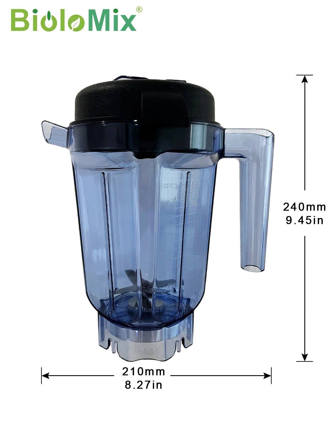 900ml Jar Compatible with Biolomix Blenders T5200 G5200 T5300 - Ideal for Dry Ingredients