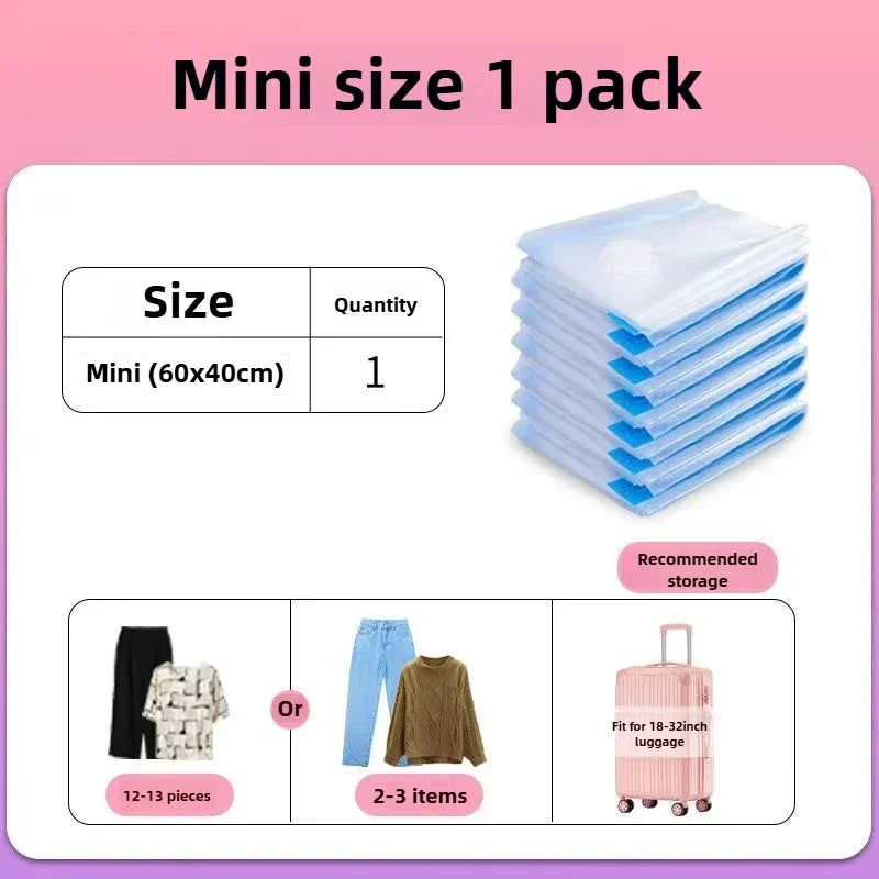 Vacuum Storage Bags Large Plastic Storage Bags for Storing Clothes Blankets Compression Empty Bag Travel Accessories Storage Bag