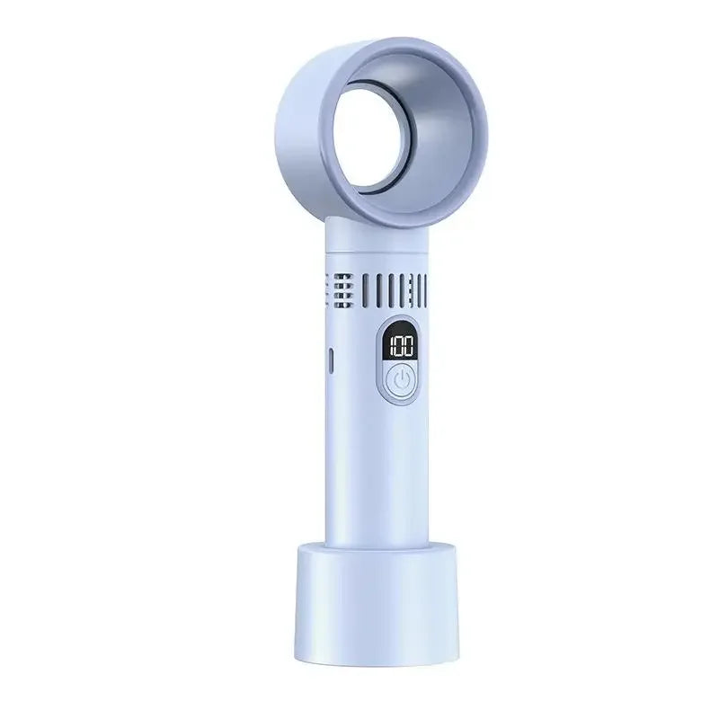 Nouveau ventilateur portable d'extérieur Lenovo avec écran LED, mini ventilateur de batterie rechargeable à 100 niveaux de contrôle libre, haute vitesse