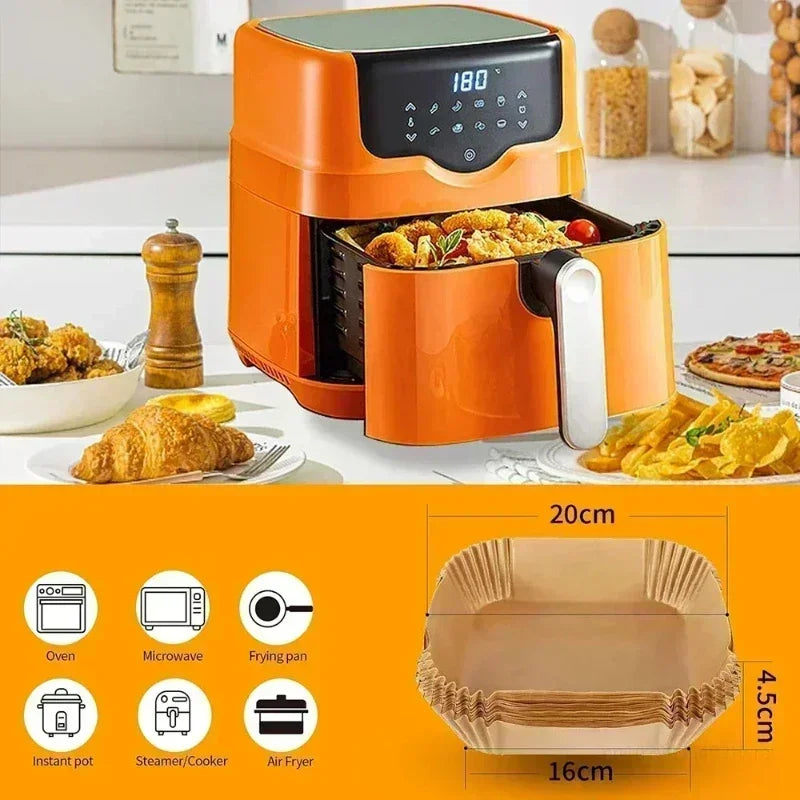 Air Fryer Paper Accessories Aerogrill Parchment Disposable Paper Baking Paper Barbecue Plate NonStick Oven Trays Air FryerPaper