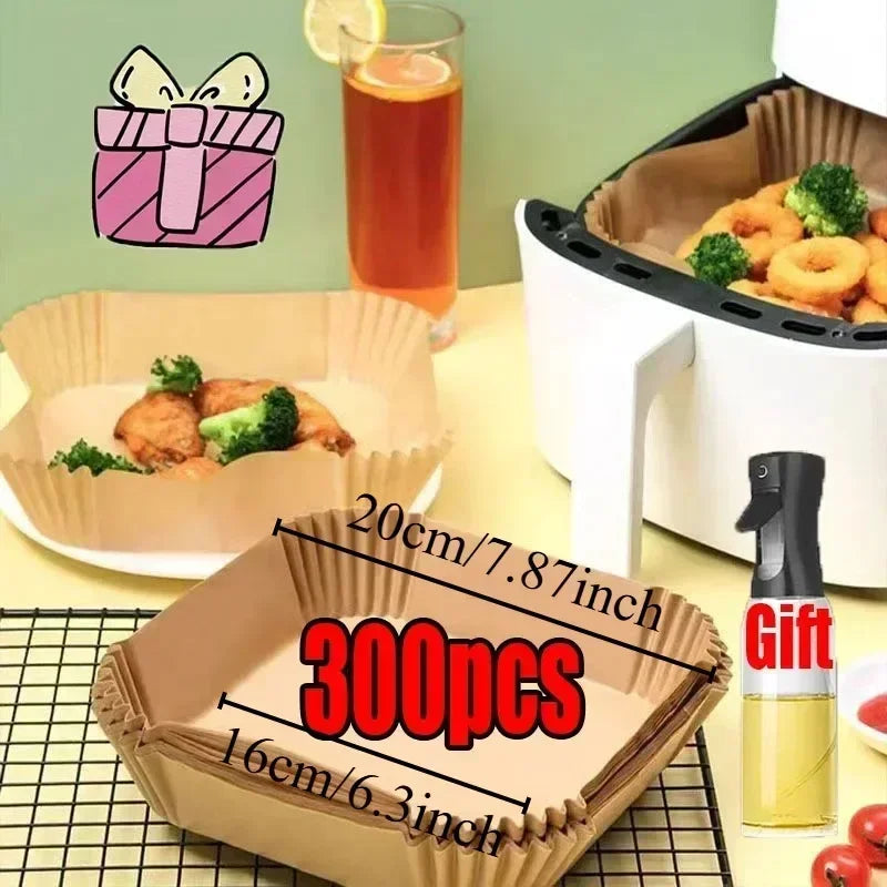 Air Fryer Paper Accessories Aerogrill Parchment Disposable Paper Baking Paper Barbecue Plate NonStick Oven Trays Air FryerPaper