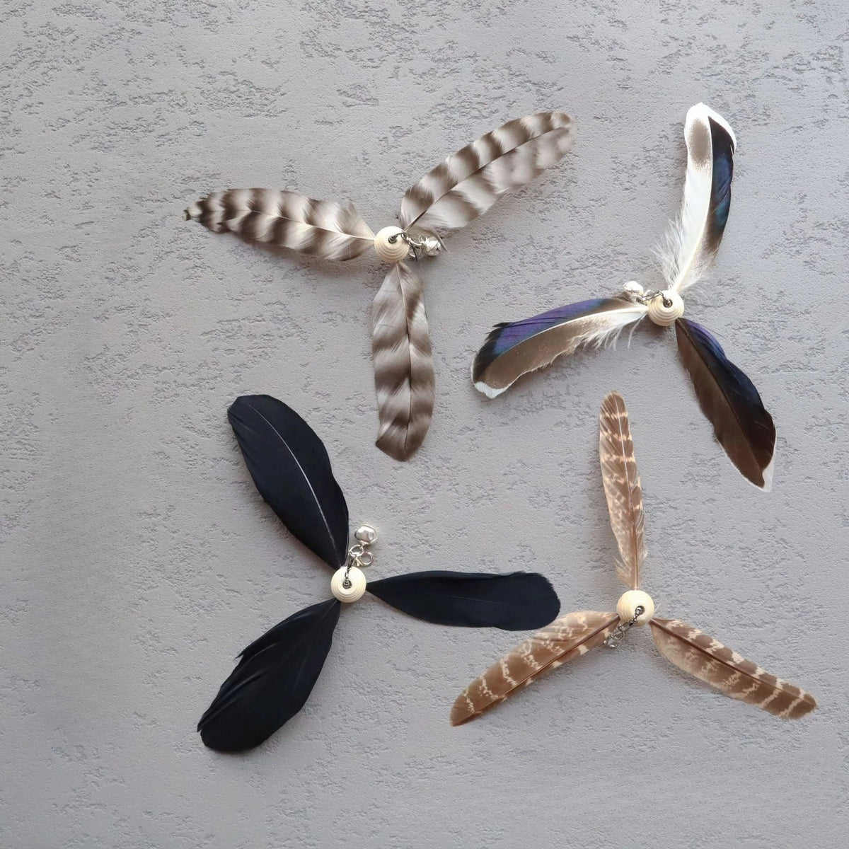 Jouet pour chat à plumes, jouet pour animal de compagnie, bâton amusant pour chat, plume rotative pour chat